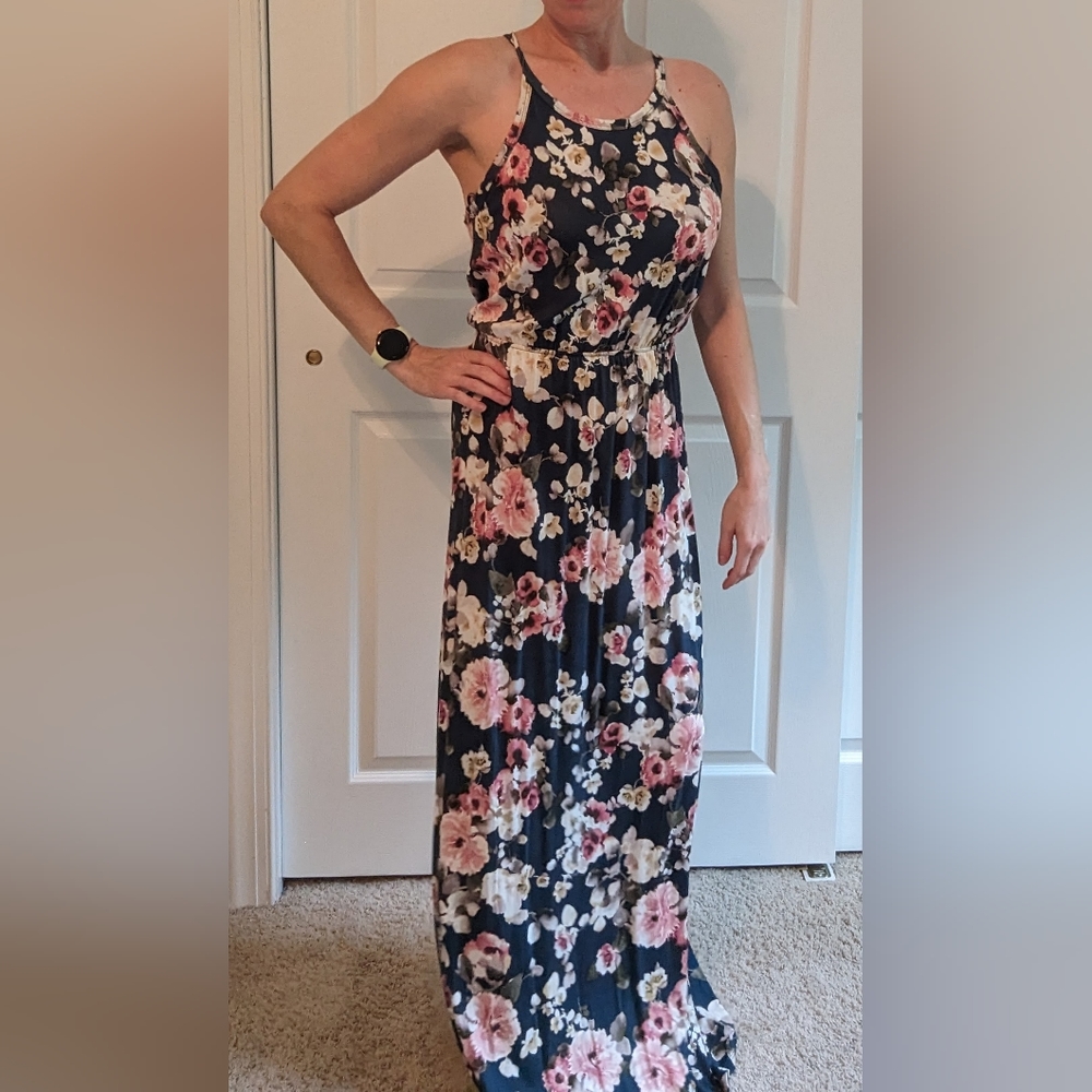 NWT | Papermoon | Danyela Knit Maxi Dress | Blue | MP